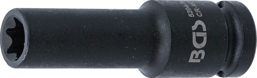 Triecienkontakta uzgriežņu atslēgas ieliktnis E-profils, dziļš | Iekšējā kvadrātveida piedziņa 12,5 mm (1/2") | SW E14