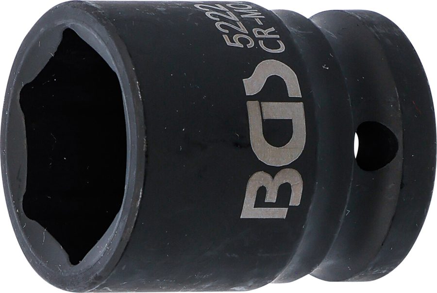 Triecienligzdas uzgriežņu atslēgas ieliktnis sešstūris | Piedziņas iekšējais kvadrāts 12,5 mm (1/2") | SW 22 mm