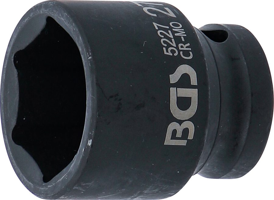 Triecienligzdas uzgriežņu atslēgas ieliktnis sešstūris | Piedziņas iekšējais kvadrāts 12,5 mm (1/2") | SW 27 mm