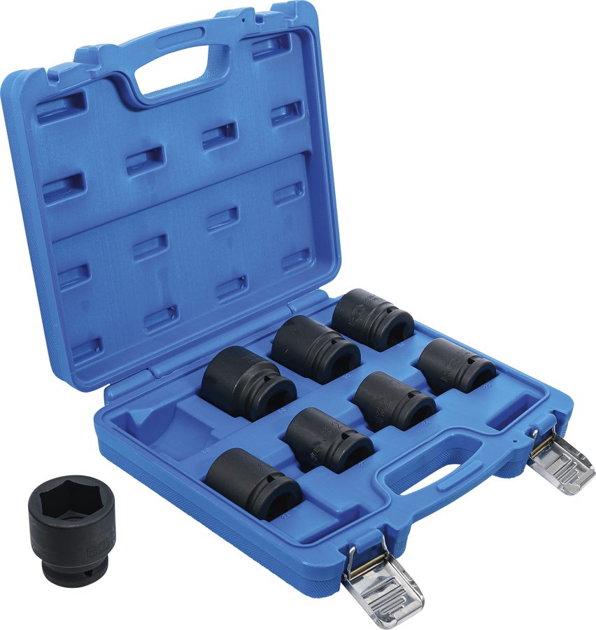 Triecienligzdas uzgriežņu atslēgu ieliktņu komplekts | Iekšējā kvadrātveida piedziņa 20 mm (3/4") | SW 22 - 38 mm | 8 gab.