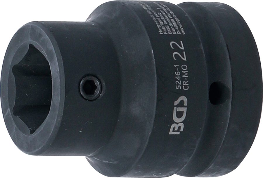 Bitu adapteris | par Art. 5246 | Iekšējais kvadrāts 25 mm (1") - iekšējais sešstūris 22 mm