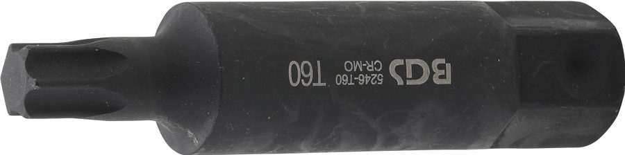 Bits | Garums 100mm | Piedziņas ārējais sešstūris 22 mm | T-profils (Torx) T60