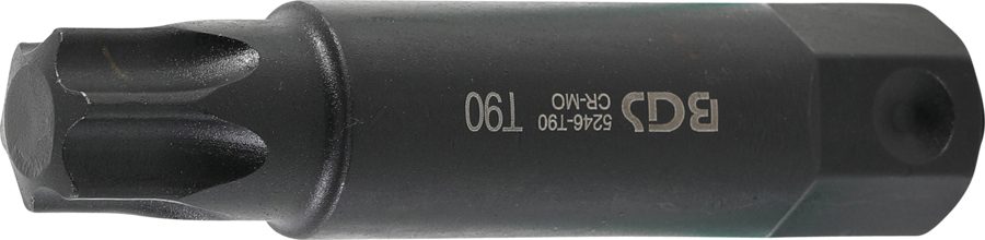 Bits | Garums 100mm | Piedziņas ārējais sešstūris 22 mm | T-profils (Torx) T90