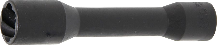 Spirālveida profila uzgriežņu atslēgas ieliktnis / skrūvju nosūcējs, dziļš | Piedziņas iekšējais kvadrāts 12,5 mm (1/2") | SW 21 mm