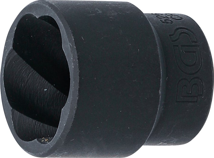Spirālveida profila uzgriežņu atslēgas ieliktnis / skrūvju nosūcējs | Piedziņas iekšējais kvadrāts 12,5 mm (1/2") | SW 24 mm
