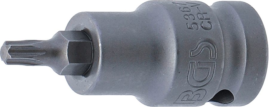 Jaudas uzgaļa ieliktnis | Garums 55mm | Iekšējā kvadrātveida piedziņa 12,5 mm (1/2") | T veida profils (Torx) T27