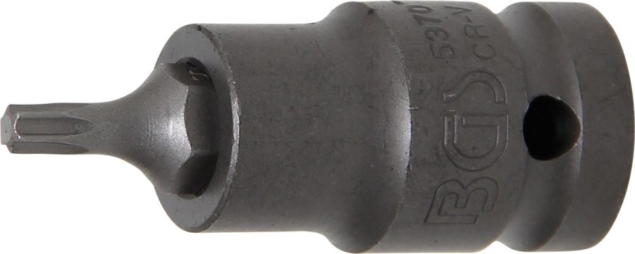Jaudas uzgaļa ieliktnis | Garums 55mm | Iekšējā kvadrātveida piedziņa 12,5 mm (1/2") | T veida profils (Torx) T25