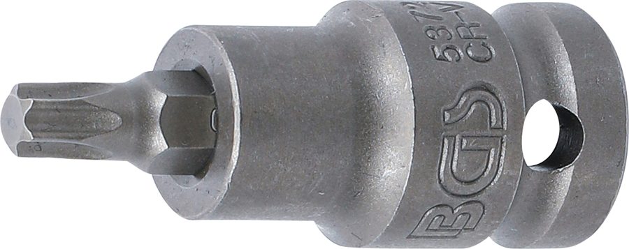 Jaudas uzgaļa ieliktnis | Garums 55mm | Iekšējā kvadrātveida piedziņa 12,5 mm (1/2") | T veida profils (Torx) T40