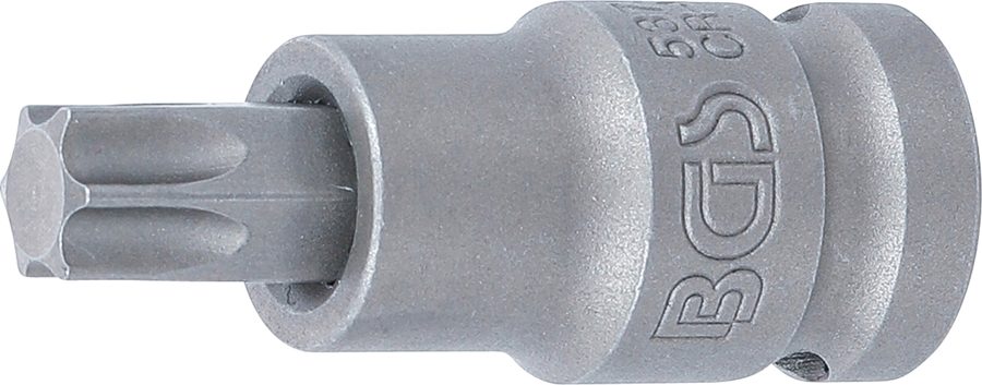 Jaudas uzgaļa ieliktnis | Garums 55mm | Iekšējā kvadrātveida piedziņa 12,5 mm (1/2") | T veida profils (Torx) T55