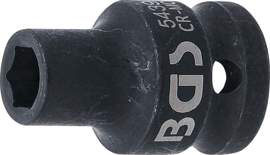 Triecienligzdas uzgriežņu atslēgas ieliktnis sešstūris | Piedziņas iekšējais kvadrāts 12,5 (1/2") | SW 9 mm