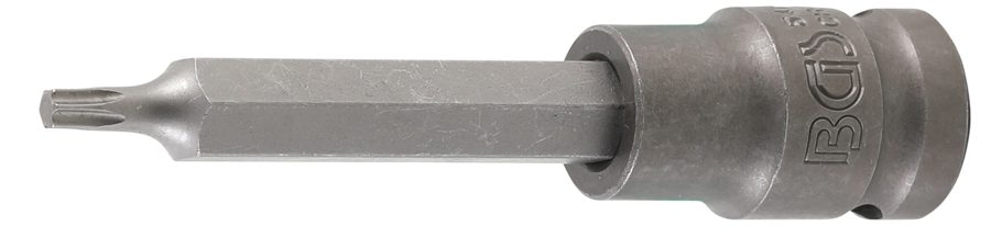 Jaudas uzgaļa ieliktnis | Garums 100mm | Iekšējā kvadrātveida piedziņa 12,5 mm (1/2") | T veida profils (Torx) T25