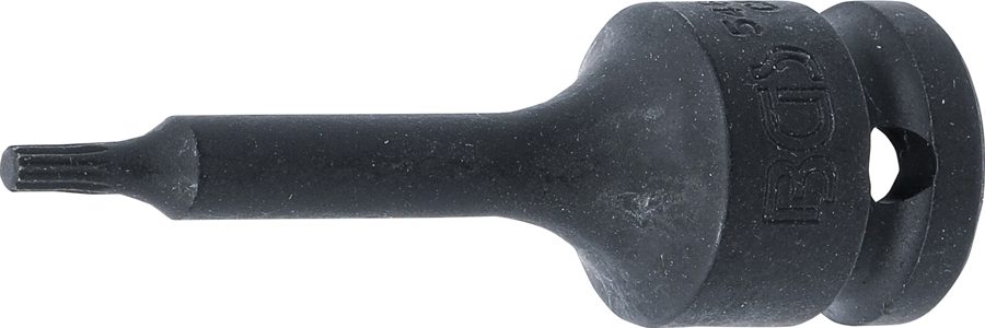 Jaudas uzgaļa ieliktnis | Garums 75mm | Piedzīt iekšējo kvadrātu 12,5 mm (1/2 collas) | iekšējā šķautne (XZN) M4