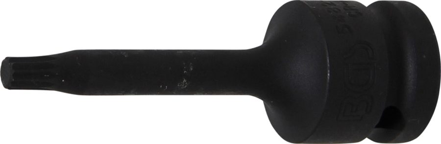 Jaudas uzgaļa ieliktnis | Garums 75mm | Piedzīt iekšējo kvadrātu 12,5 mm (1/2 collas) | iekšējā šķautne (XZN) M6
