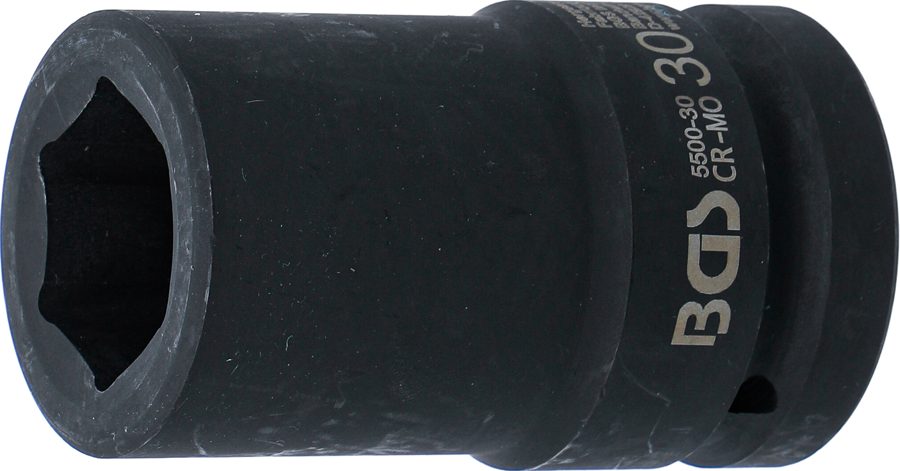 Triecienligzdas uzgriežņu atslēgas ieliktnis, sešstūris, dziļš | Piedziņas iekšējais kvadrāts 25 mm (1") | SW 30 mm