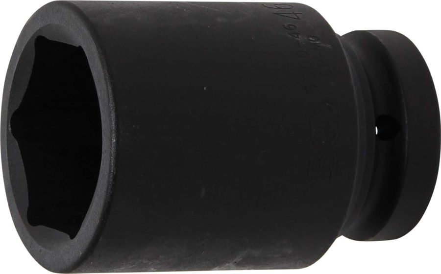 Triecienligzdas uzgriežņu atslēgas ieliktnis, sešstūris, dziļš | Piedziņas iekšējais kvadrāts 25 mm (1") | SW 46 mm