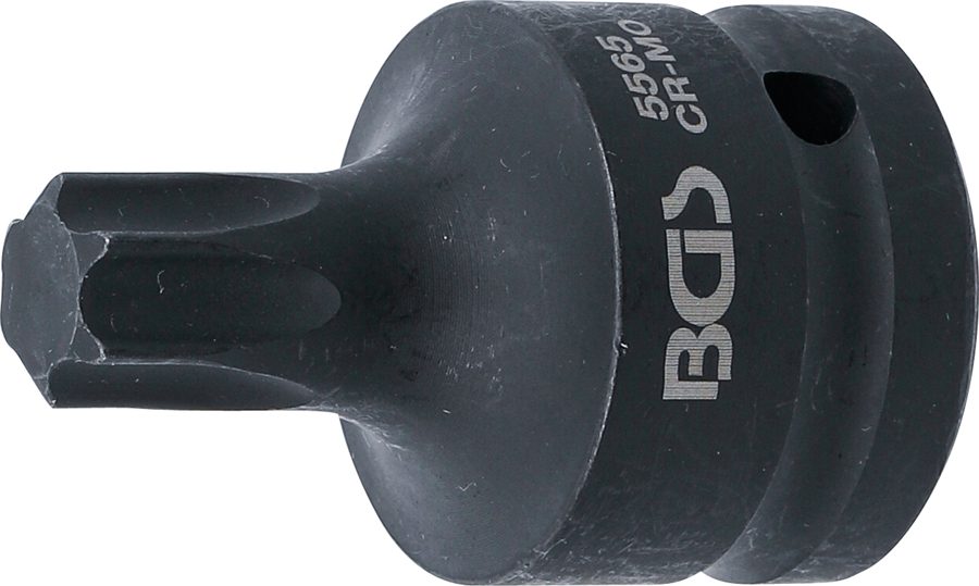Jaudas uzgaļa ieliktnis | Garums 60mm | Iekšējā kvadrātveida piedziņa 20 mm (3/4") | T veida profils (Torx) T65
