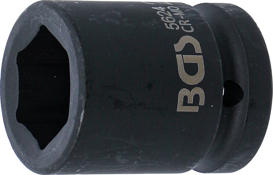 Triecienligzdas uzgriežņu atslēgas ieliktnis sešstūris | Piedziņas iekšējais kvadrāts 20 mm (3/4") | SW 24 mm