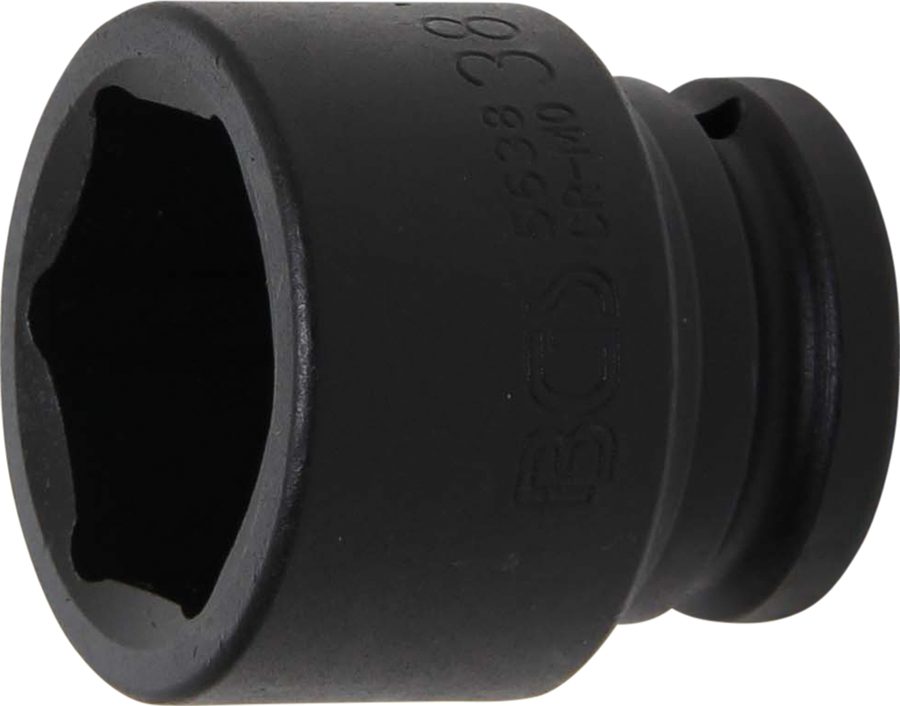 Triecienligzdas uzgriežņu atslēgas ieliktnis sešstūris | Piedziņas iekšējais kvadrāts 20 mm (3/4") | SW 38 mm