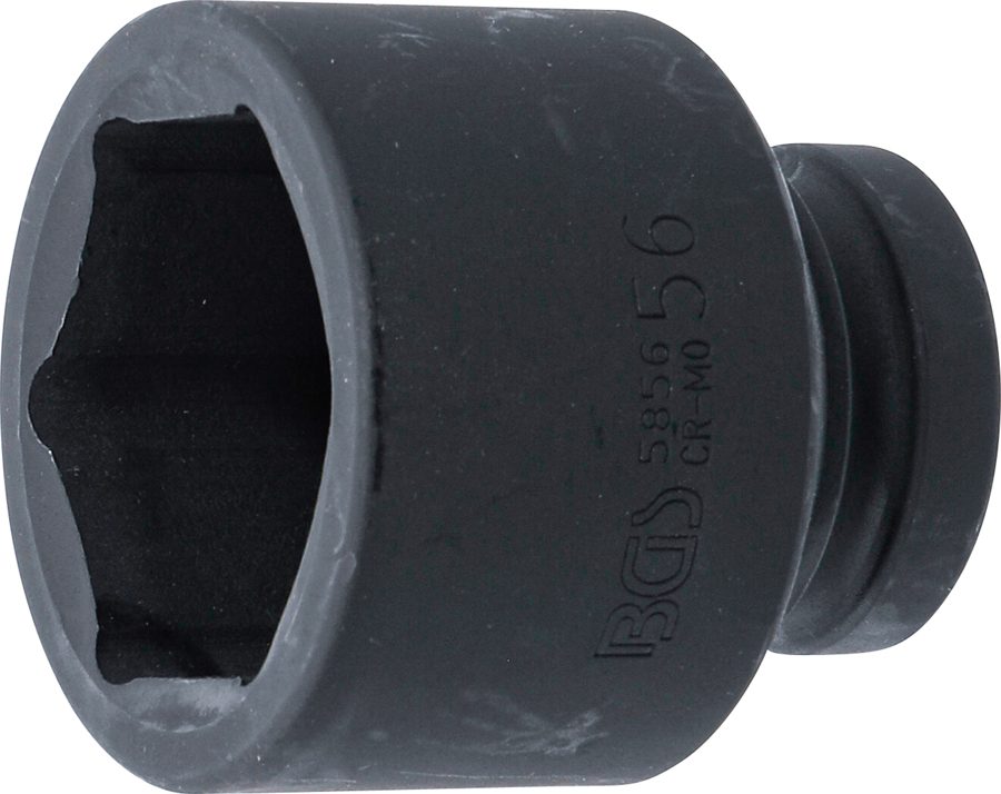 Triecienligzdas uzgriežņu atslēgas ieliktnis sešstūris | Iekšējā kvadrātveida piedziņa 25 mm (1") | SW 56 mm