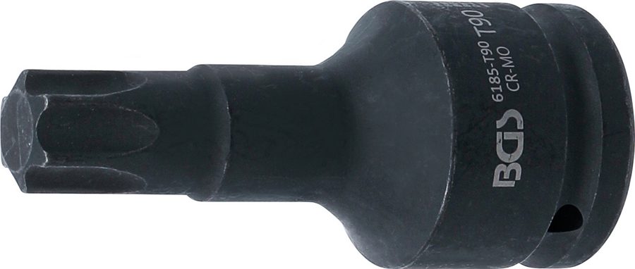 Jaudas uzgaļa ieliktnis | Garums 100mm | Iekšējā kvadrātveida piedziņa 20 mm (3/4") | T-profils (Torx) T90