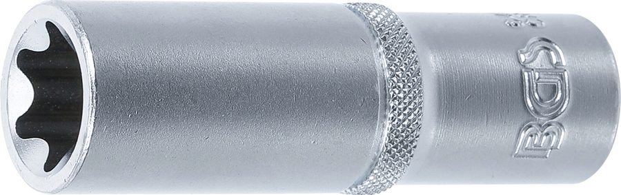 Uzgriežņu atslēgas ieliktnis E-profils, dziļš | Iekšējā kvadrātveida piedziņa 12,5 mm (1/2") | SW E20