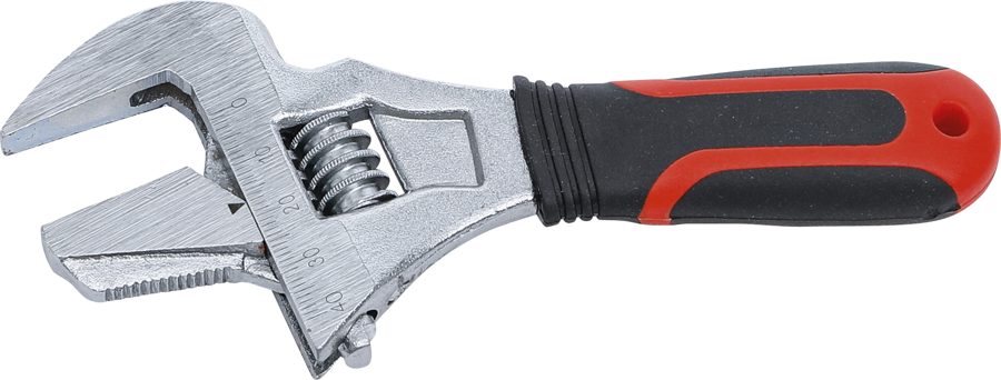 Regulējama uzgriežņu atslēga ar plastmasas mīkstu rokturi | SW maks. 38 mm