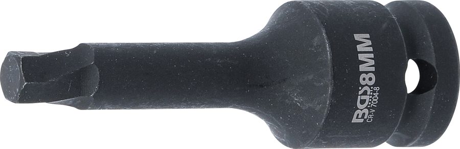Skrūvju nosūcējs | Piedziņas iekšējais kvadrāts 12,5 mm (1/2 collas) | bojātam iekšējam sešstūrim 8 mm