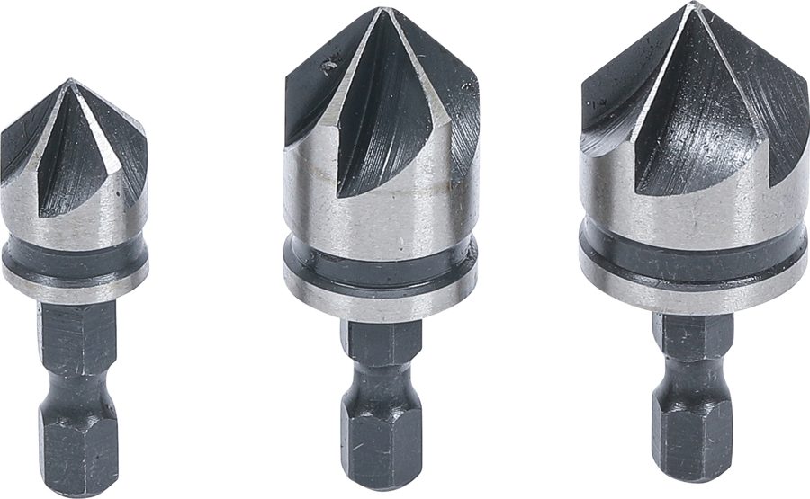 Iegremdēšanas uzgaļu komplekts | HSS | Piedziņa 6,3 mm (1/4 collas) | 12–16–19 mm | 3 daļīgs.