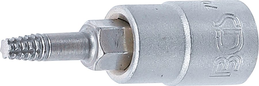 Skrūves nosūcēja uzgaļa ieliktnis | Iekšējā kvadrātveida piedziņa 6,3 mm (1/4") | bojātam T veida profilam (Torx) T15