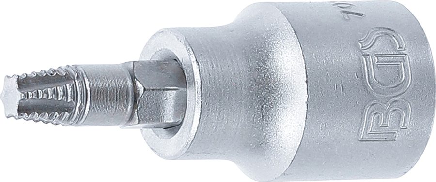 Skrūves nosūcēja uzgaļa ieliktnis | Iekšējā kvadrātveida piedziņa 10 mm (3/8") | bojātam T veida profilam (Torx) T27