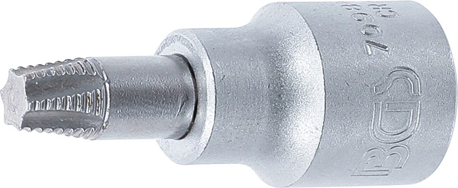 Skrūves nosūcēja uzgaļa ieliktnis | Iekšējā kvadrātveida piedziņa 10 mm (3/8") | bojātam T veida profilam (Torx) T40