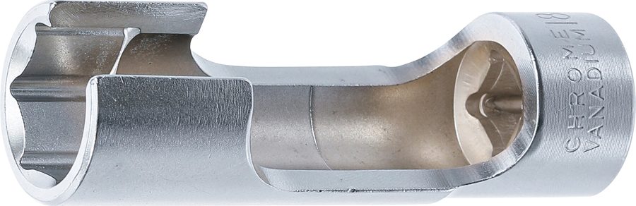 Speciālas uzgriežņu atslēgas ieliktnis, rievots | Piedziņas iekšējais kvadrāts 10 mm (3/8") | SW 18 mm