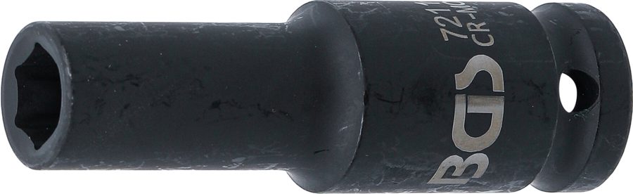 Triecienligzdas uzgriežņu atslēgas ieliktnis, sešstūris, dziļš | Piedziņas iekšējais kvadrāts 12,5 mm (1/2") | SW 11 mm