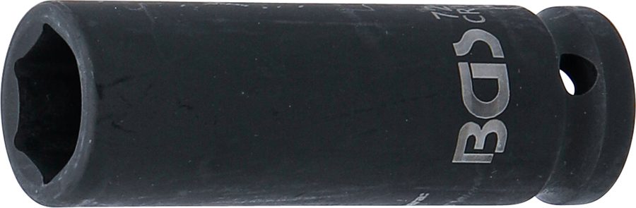 Triecienligzdas uzgriežņu atslēgas ieliktnis, sešstūris, dziļš | Piedziņas iekšējais kvadrāts 12,5 mm (1/2") | SW 17 mm