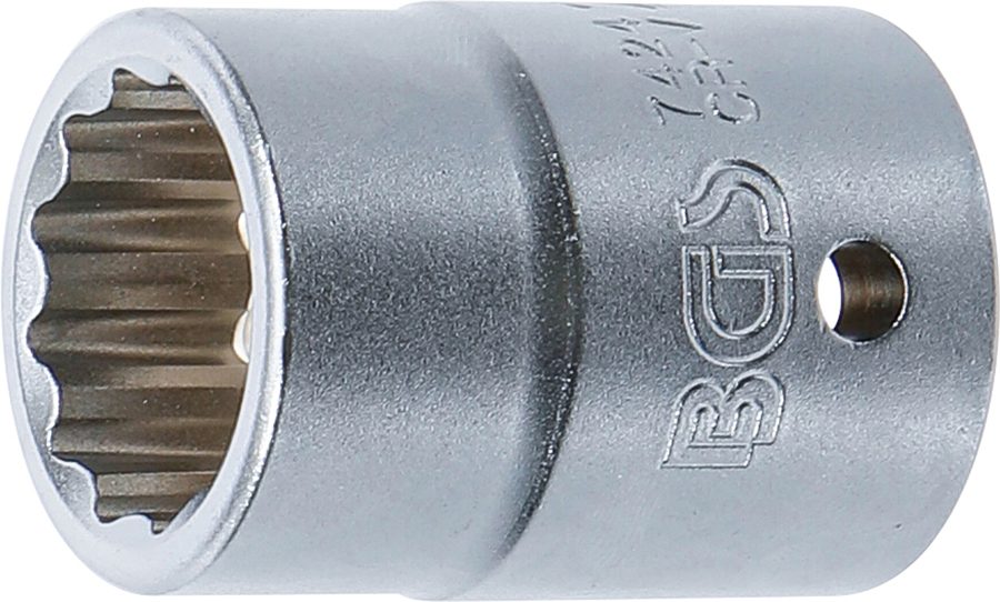 Uzgriežņu atslēgas ieliktnis divpadsmit punktu | Piedziņas iekšējais kvadrāts 20 mm (3/4") | SW 24 mm