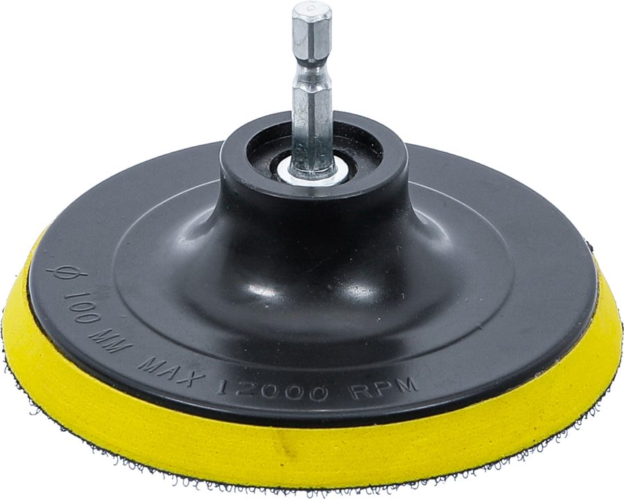 Velcro plāksne | par preci 74367 | Ārējā sešstūra piedziņa 6,3 mm 1/4" | Ø 100 mm