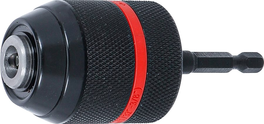 Bezatslēgas urbjpatrona | Metāla versija | Piedziņas ārējais sešstūris 6,3 mm (1/4 collas) x 20 UNF | 0,8–10 mm