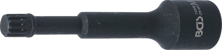 Jaudas īpašs uzgaļa ieliktnis | Garums 115mm | Piedzīt iekšējo kvadrātu 12,5 mm (1/2 collas) | iekšējā šķautne (XZN) M12 | VAG