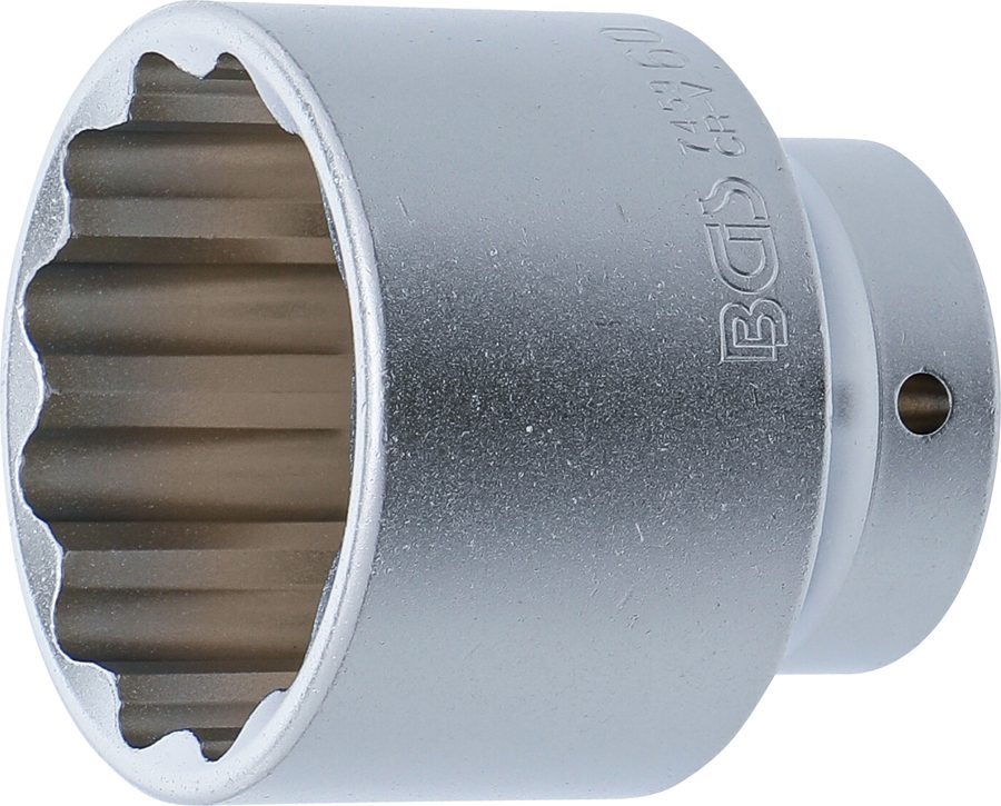 Uzgriežņu atslēgas ieliktnis divpadsmit punktu | Piedziņas iekšējais kvadrāts 20 mm (3/4") | SW 60 mm