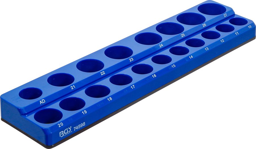 Plastmasas turētājs uzgriežņu atslēgas ieliktņiem | magnētiskais | 12,5 mm (1/2 collas)