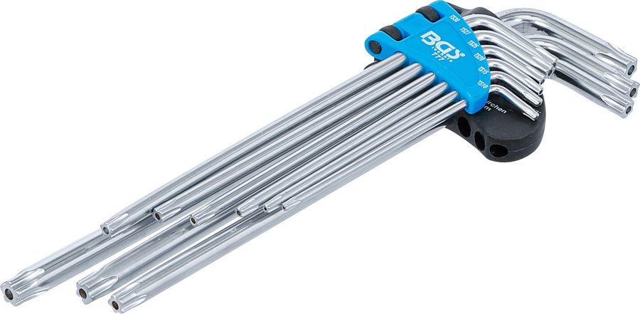 L-atslēgu komplekts | īpaši garš | TS profils (Torx Plus) TS10 - TS50 | 9 gab.
