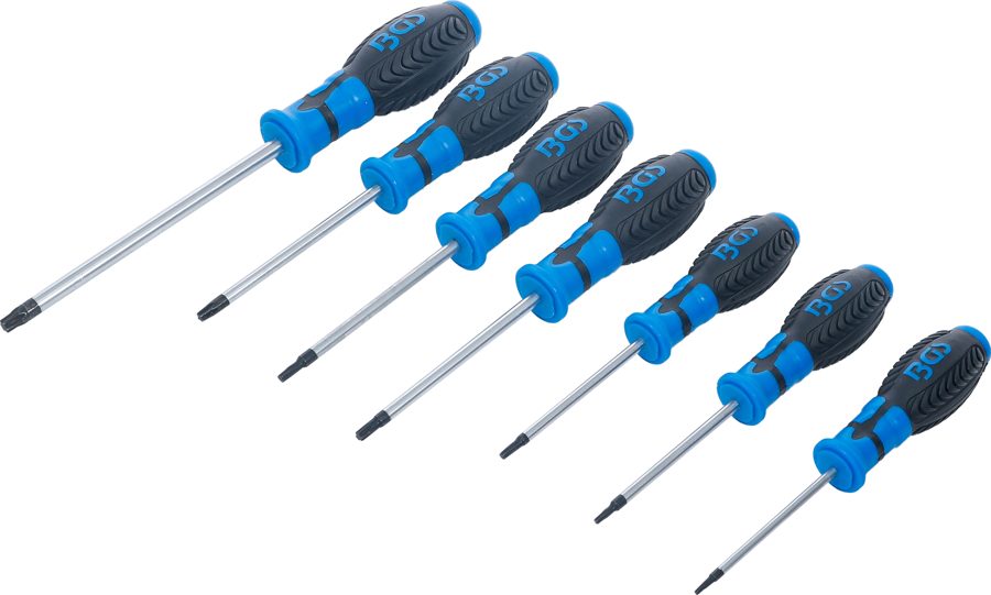 Skrūvgriežu komplekts | T-profils (Torx) | T10 - T40 | 7 gab.