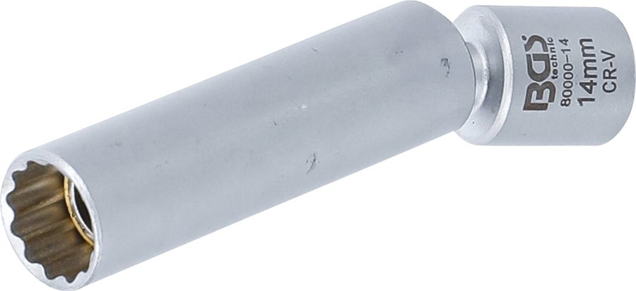 Kvēlsveces un aizdedzes sveces savienojuma ieliktnis | Piedziņas iekšējais kvadrāts 10 mm (3/8") | SW 14 mm