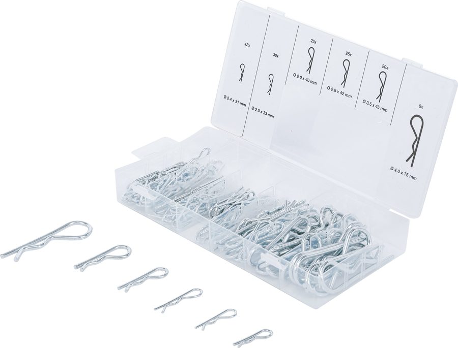 Ābola adatu sortiments | Ø 2,4 - 4,0 mm | 150 vienību