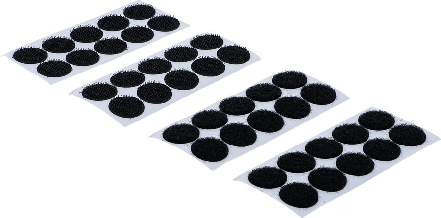 Velcro punktiņi | pašlīmējošs | melns | 40 gab