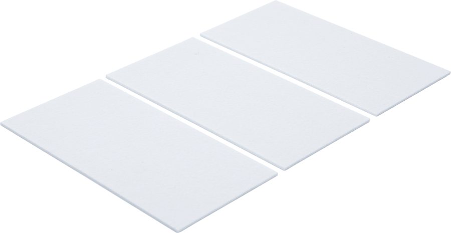 Filca planieri | Plāksnes | balts | 100x200mm | 3 gab.