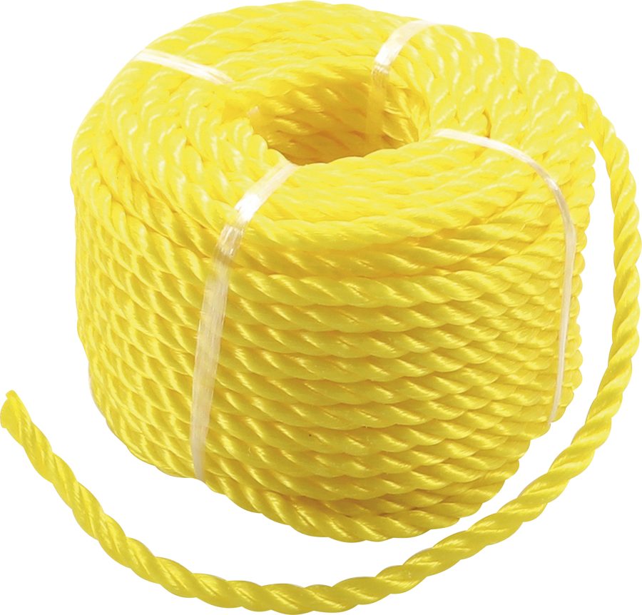 Plastmasas virve / vispārējas nozīmes virve | 6mm x 20m | dzeltens