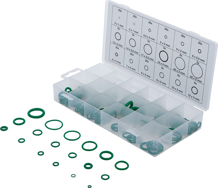 O-Ring-Sortiment | HNBR | Ø 3 - 22 mm | 225-tlg.