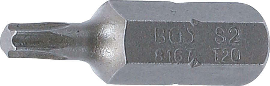 Bits | Garums 30mm | Ārējā sešstūra piedziņa 8 mm (5/16") | T veida profils (Torx) T20