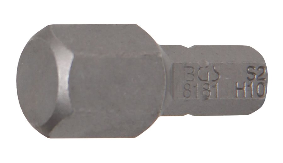 Bits | Garums 25mm | Piedziņas ārējais sešstūris 6,3 mm (1/4 collas) | iekšējais sešstūris 10 mm